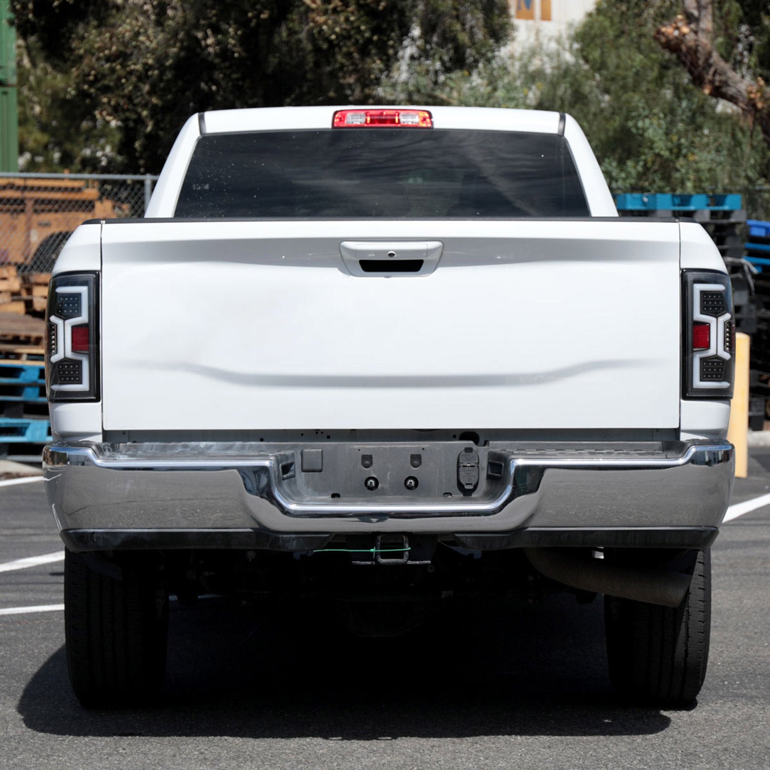 2019-2024 Dodge RAM 2500/3500 LED Signal Tail Lights Matt Black/Clear