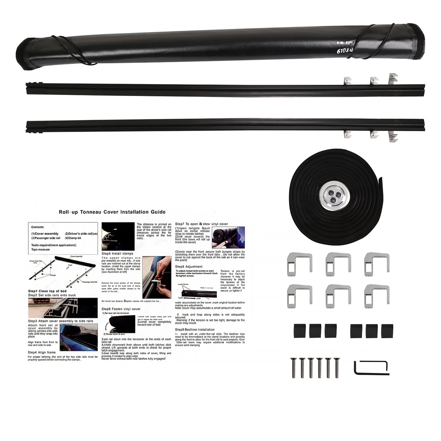 2007-2013 Toyota Tundra 78" Bed Roll Up Vinyl Tonneau Cover