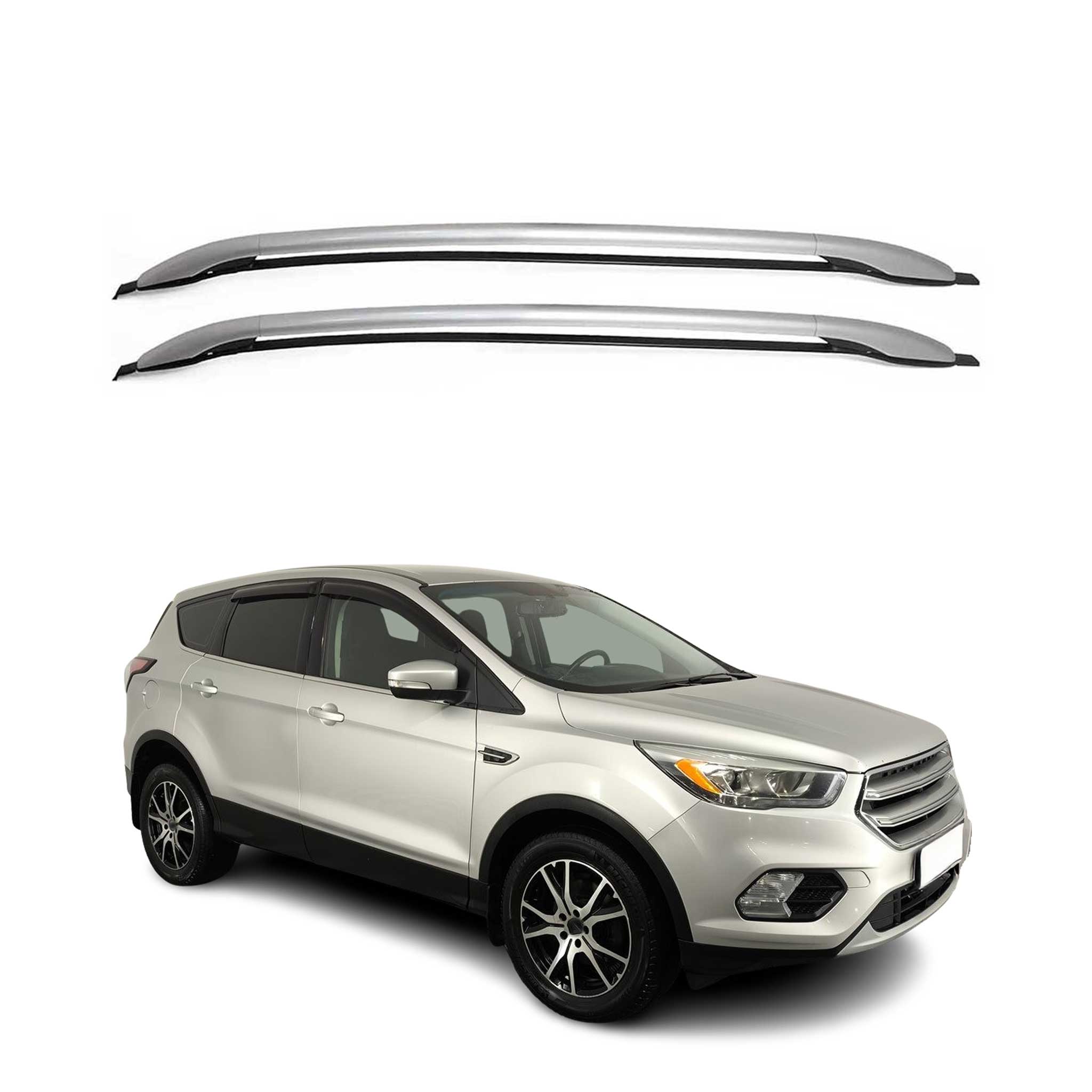 2013-2019 Ford Escape Roof Rack Rails Side Rails Silver