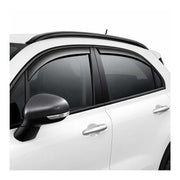 2016-2018 Fiat 500X Window Visor Vent Rain Deflector 4Pcs Smoke