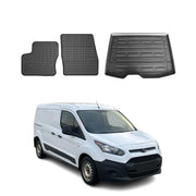 2014-2019 Ford Transit Connect Floor Mats & Cargo Liner Full Set All Weather Black