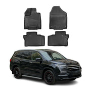 2016-2022 Honda Pilot Floor Mats Liners Full Set All Weather Black
