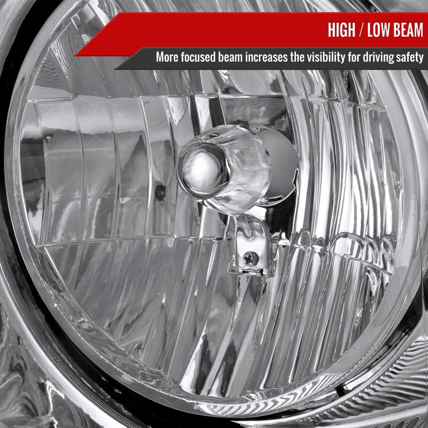 2004-2008 Ford F-150/ Lincoln Mark LT Replacement Headlights Amber & Chrome