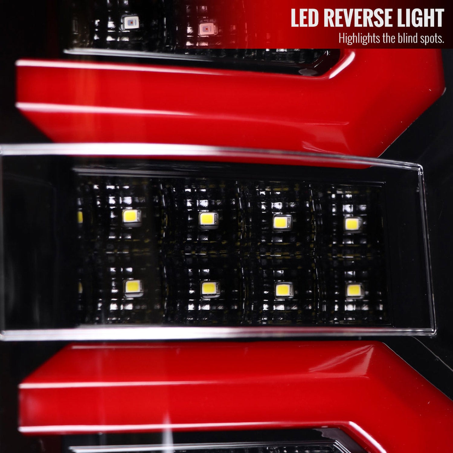 2007-2013 Chevy Silverado 1500 2500HD/3500HD LED Tail Lights Red Jet Black