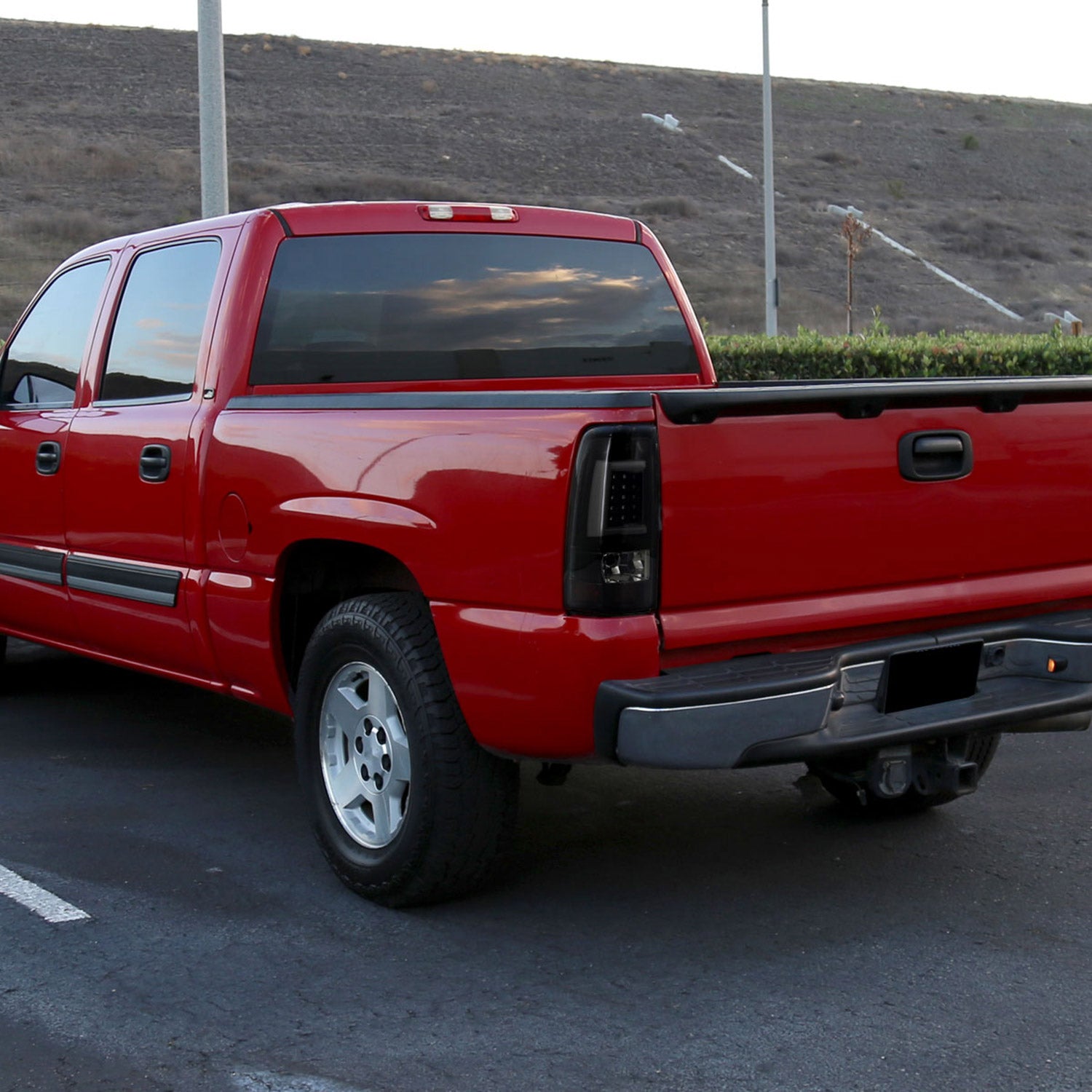 2003-2006 Chevy Silverado LED Tail Lights - G2 Glossy Black/Smoke Lens