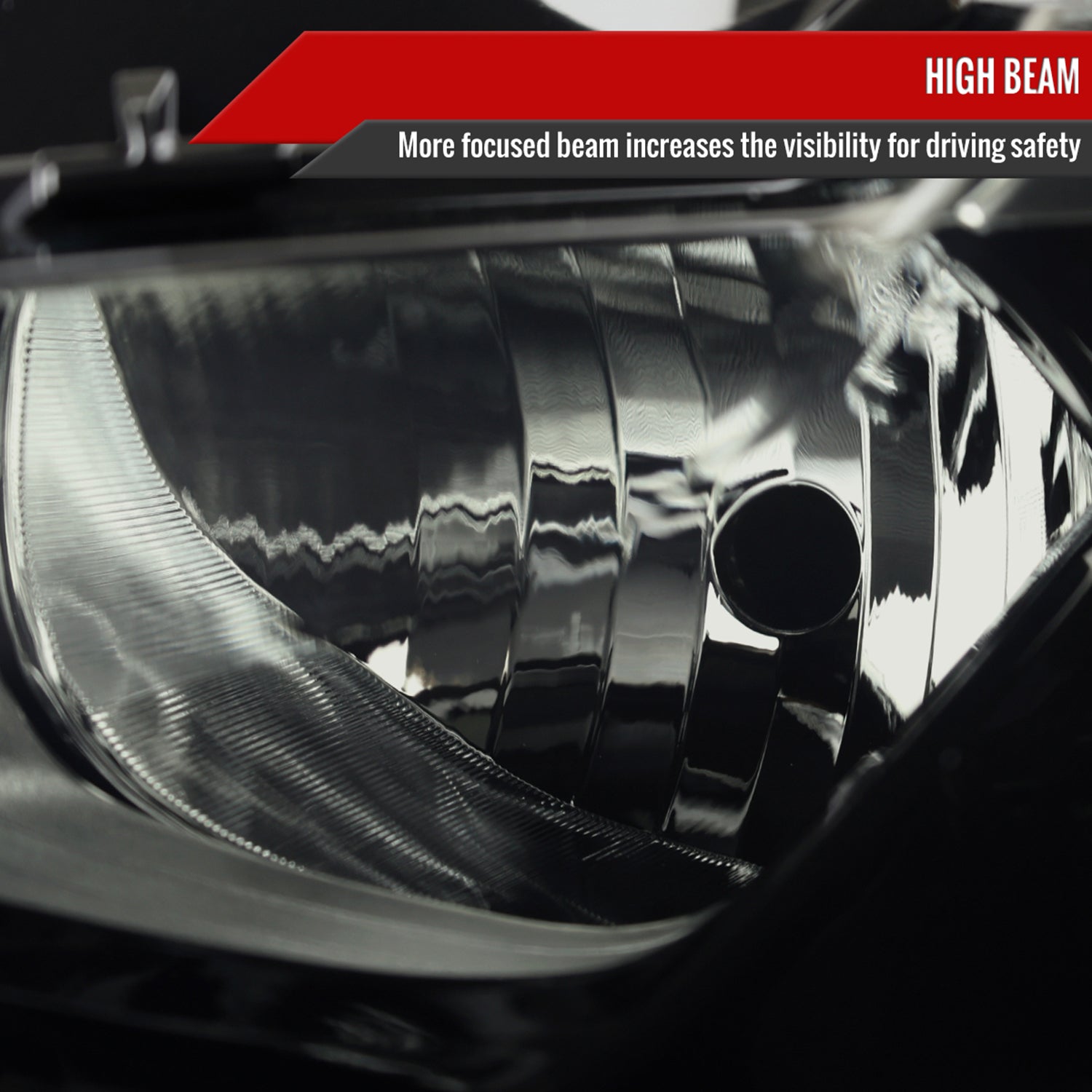 2019-2024 Chevy Malibu Factory Style Projector Headlight Matte Black/Smoke