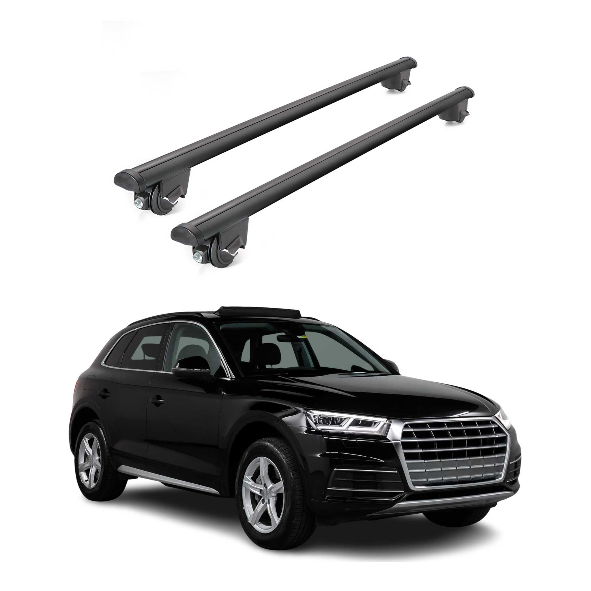 2018-2025 Audi Q5 2.gen Roof Rack Cross Bars Black
