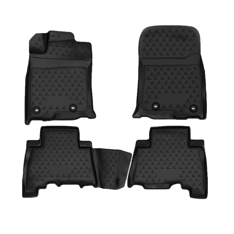 2014-2024 Toyota 4Runner Floor Mats Liners Full Set All Weather Black