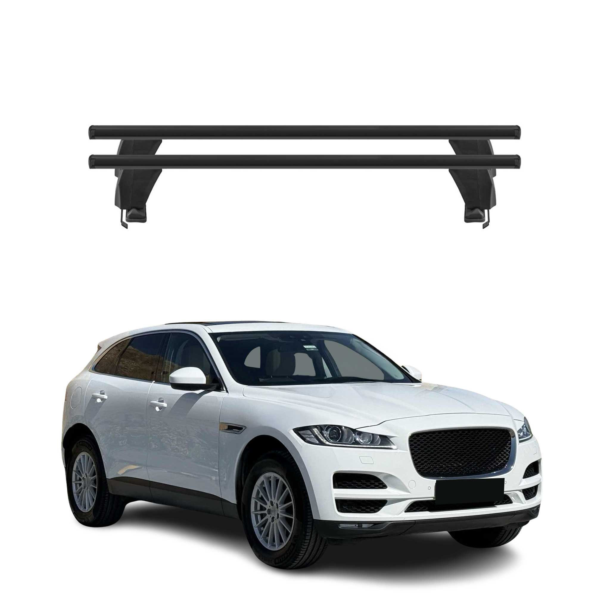 2017-2026 Jaguar F-Pace Roof Rack Cross Bars Black