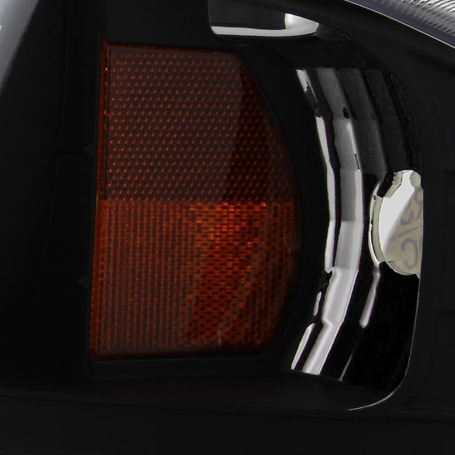 1997-2004 Ford F-150/Expedition Factory Crystal Headlights SMD LED Light Black