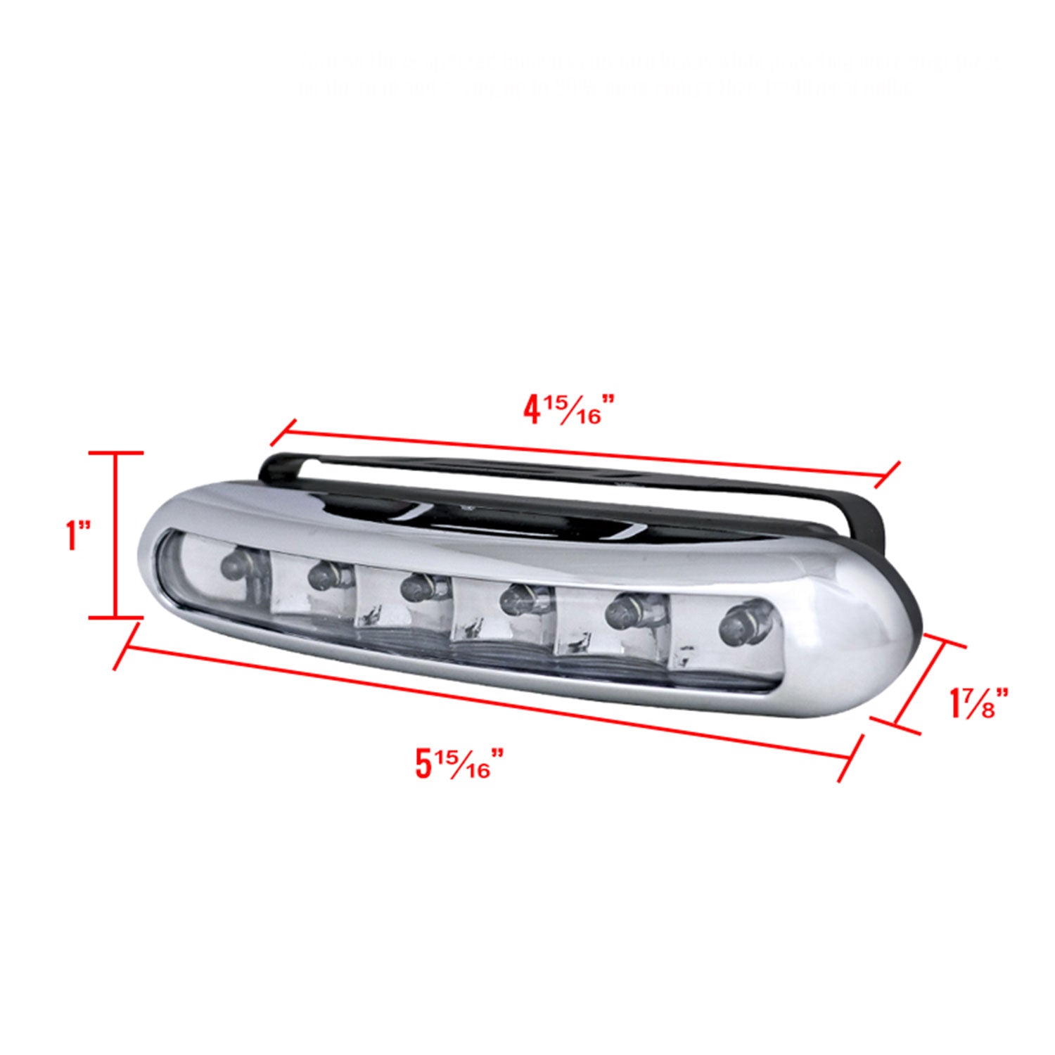 Universal 3W Clear Lens 6 LED Daytime Running Lights