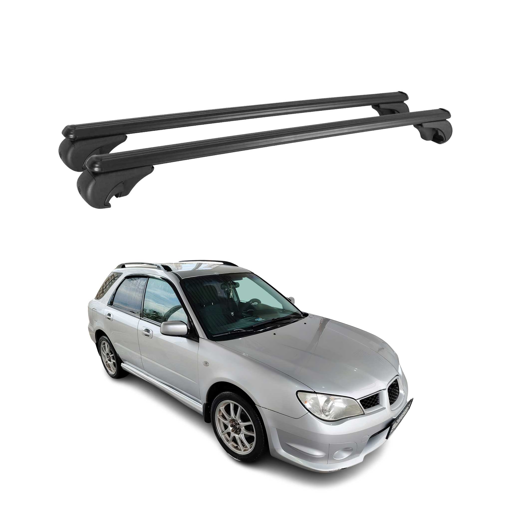 2001-2007 Subaru Impreza Wagon Roof Rack Cross Bars Black