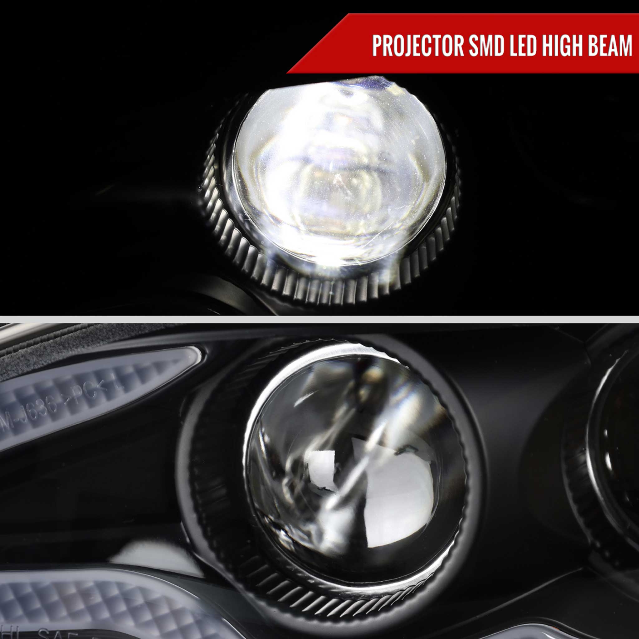 For Lexus IS250 IS350 2014-2016 Full LED Project healight Matte Black Housing Clear lens
