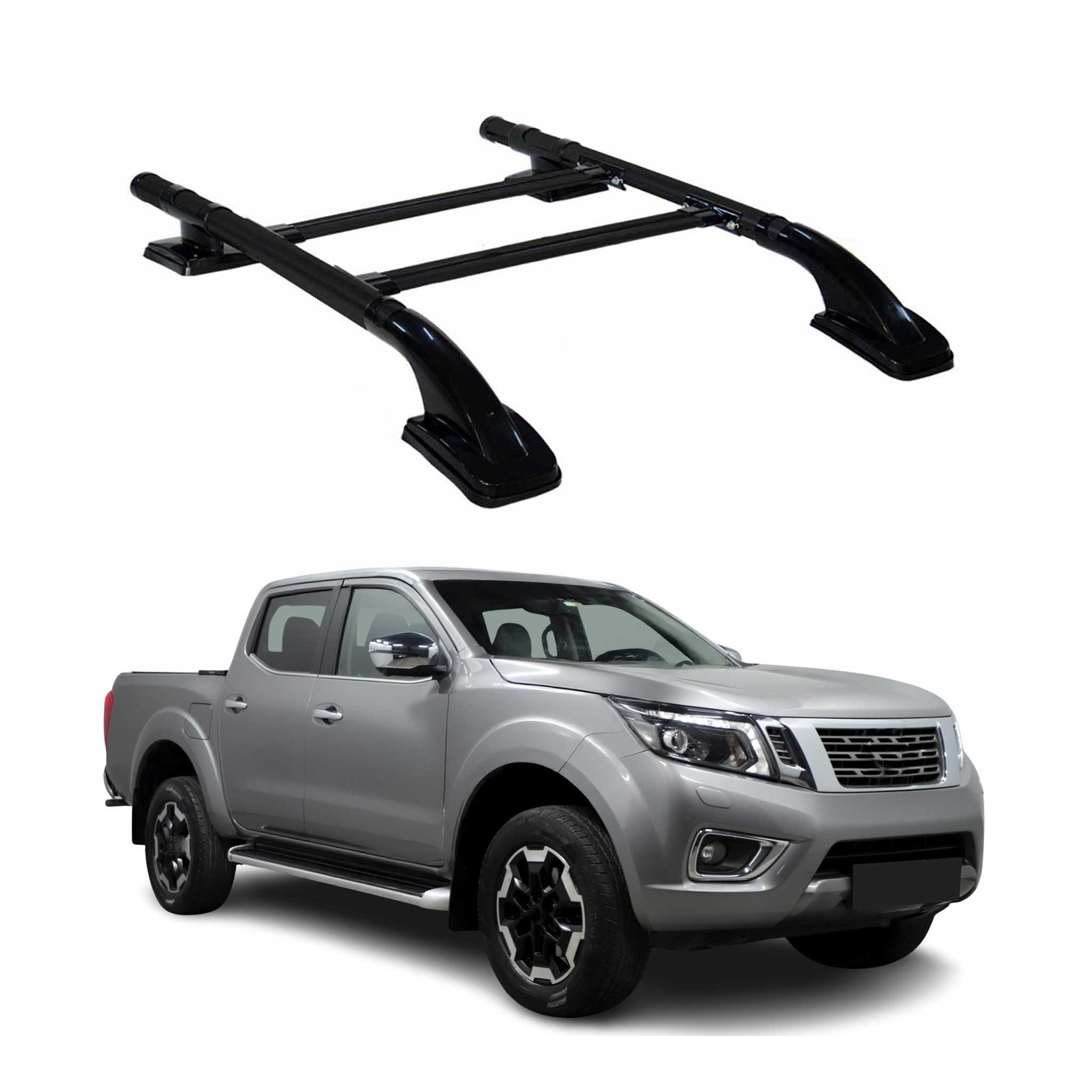 2014-2024 Nissan Navara D23 Roof Rack Rails Side Rails Black
