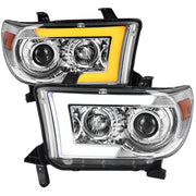 2007-2013 Toyota Tundra/ 08-2017 Sequoia LED CBar Projector Headlights Chrome