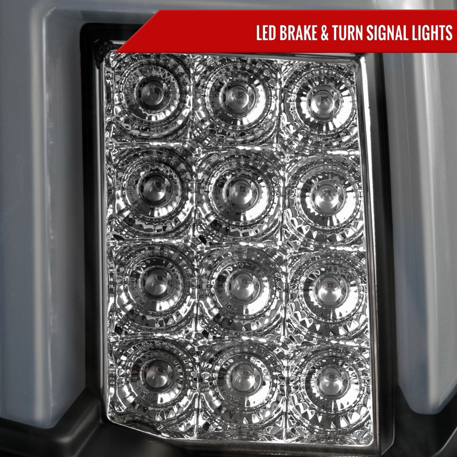 2014-2018 Chevy Silverado 1500 2500HD/Sierra 3500HD LED Tail Lights Matt Black