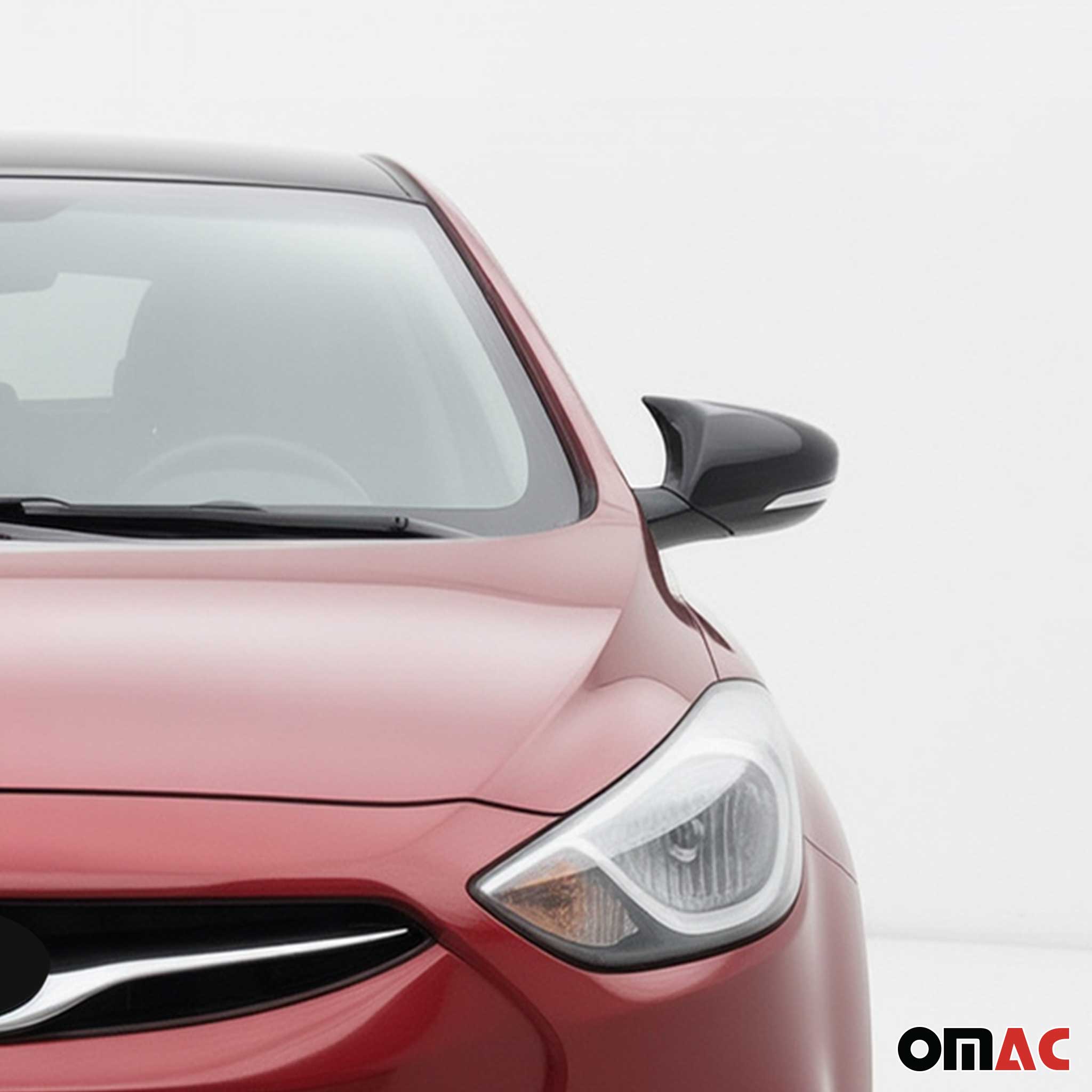 2017-2020 Hyundai Elantra Side Mirror Cover Caps Piano Black 2 Pcs