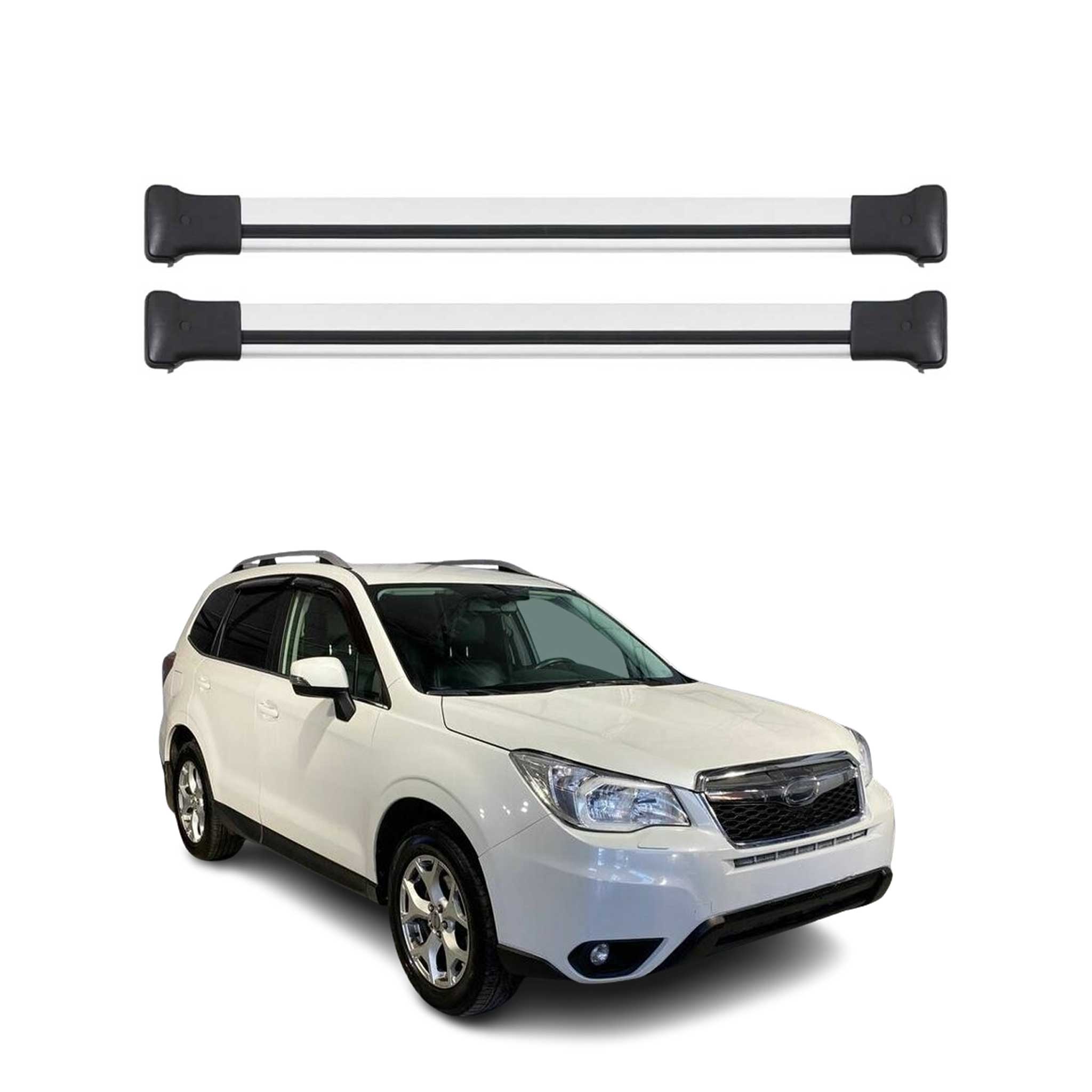 2014-2018 Subaru Forester Roof Rack Cross Bars Silver