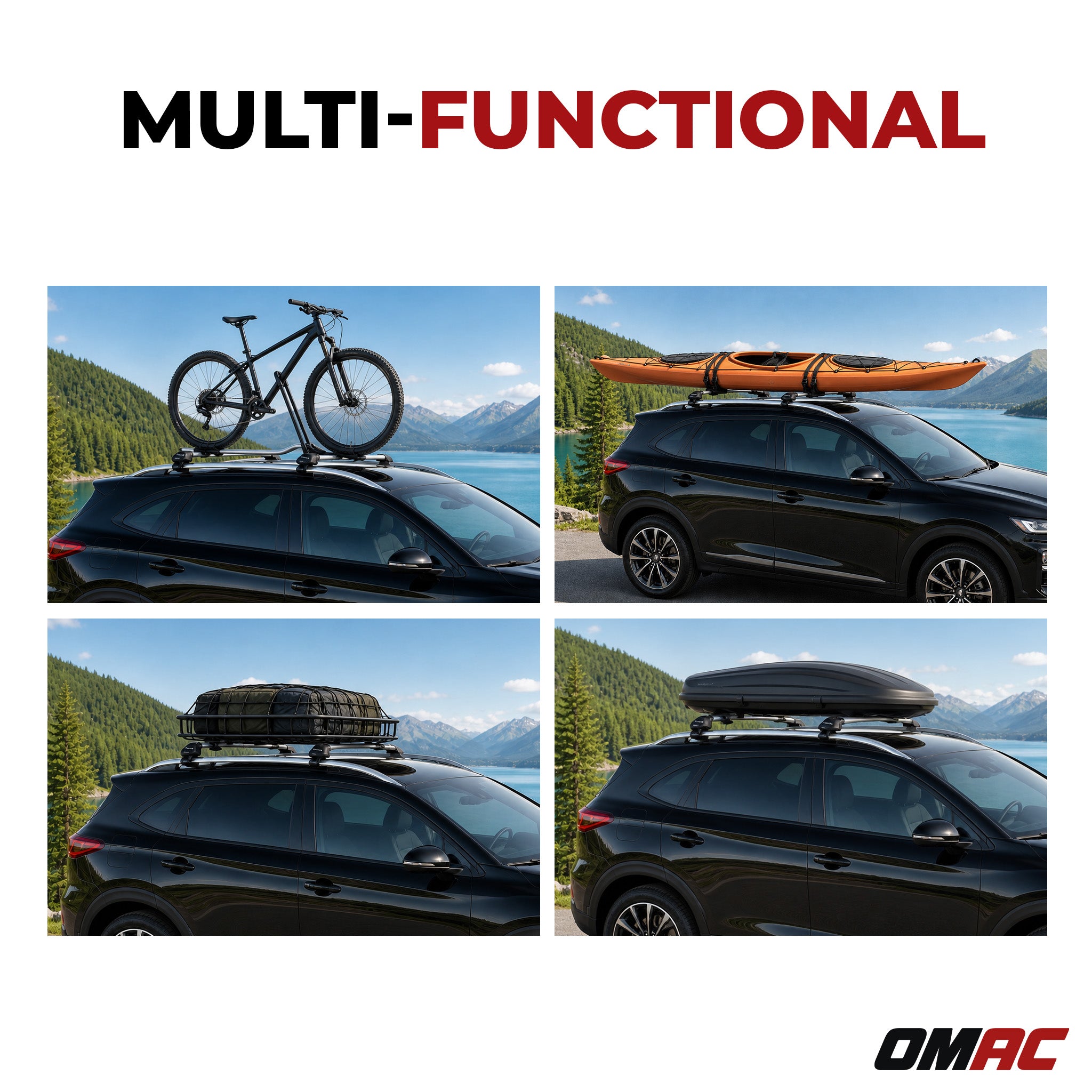 2017-2023 GMC Acadia Roof Rack Cross Bars Luggage Carrier 2 Pcs