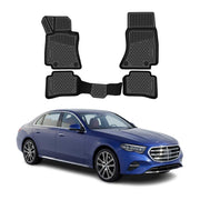 OMAC Floor Mats Liner for Mercedes E Class W214 2024-2026 Sedan Rubber TPE Black