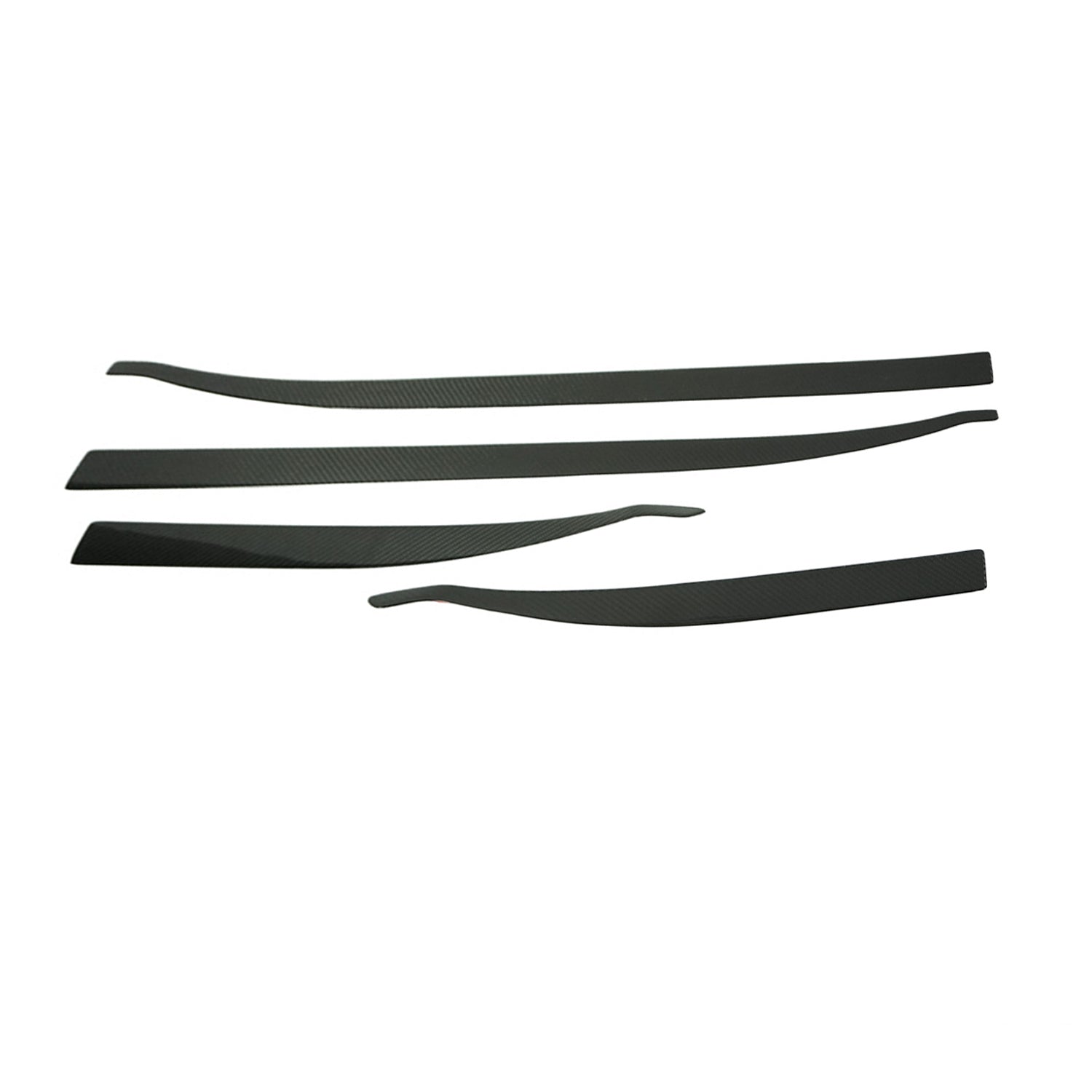 2015-2024 Jeep Renegade Side Door Molding Trim Skirt Garnish Carbon Fiber 4x