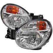 2002-2003 Subaru Impreza OEM Replacement Headlights Chrome/Clear Lens