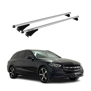 2022-2024 Mercedes C Class S206 Wagon Roof Rack Cross Bars Silver