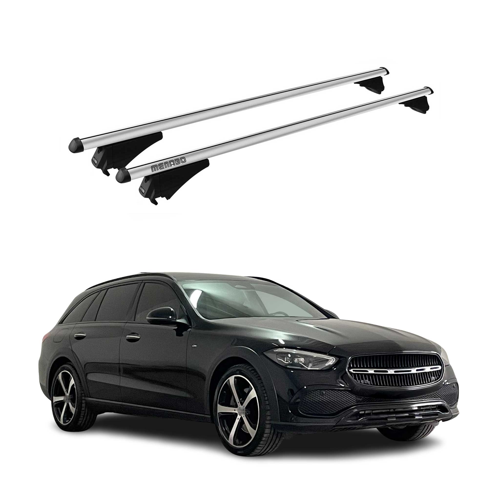 2022-2024 Mercedes C Class S206 Wagon Roof Rack Cross Bars Silver
