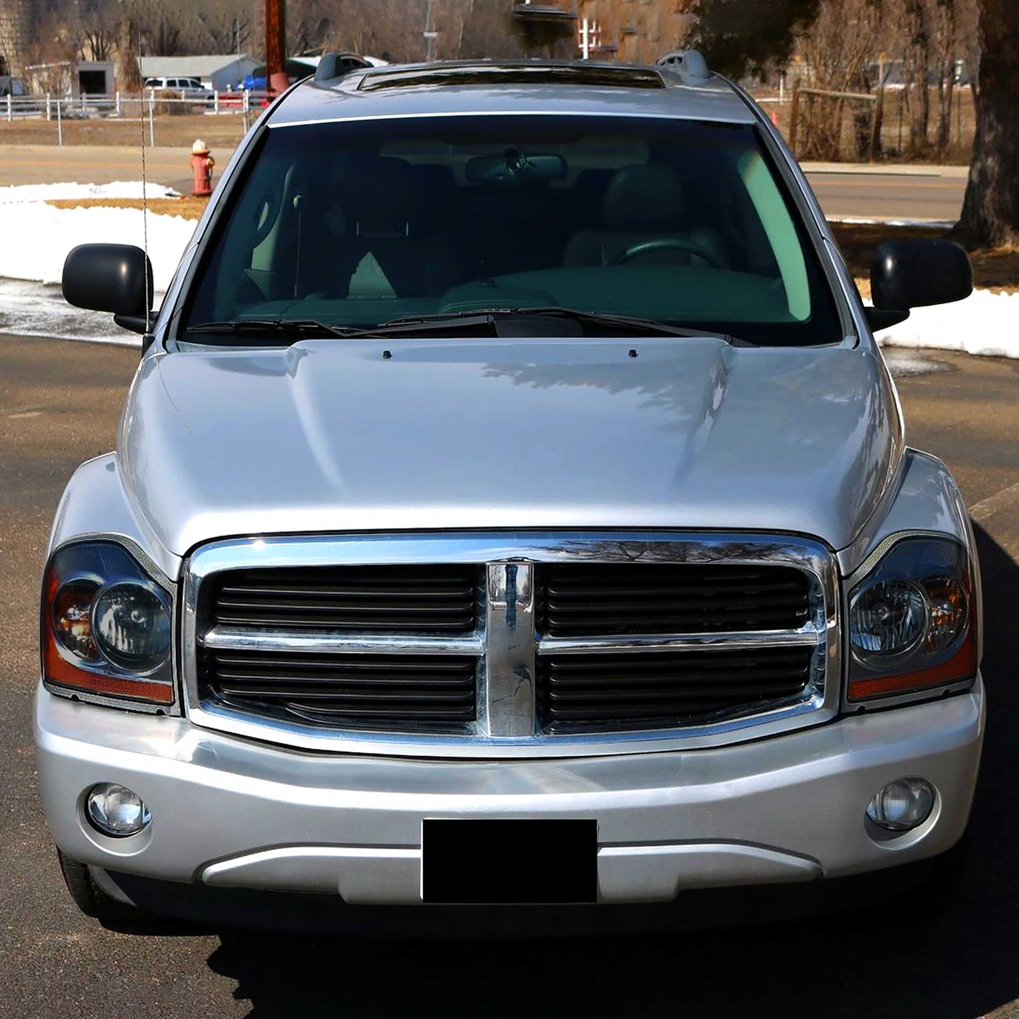 For Dodge Durango 2004-2006 Factory Style Headlights Chrome Housing Smoked Lens