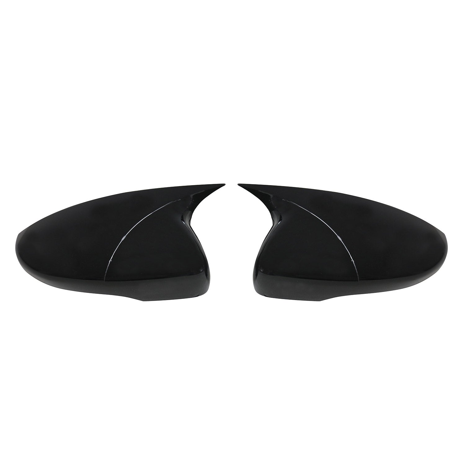 2012-2016 VW EOS Side Mirror Cover Caps Piano Black 2 Pcs