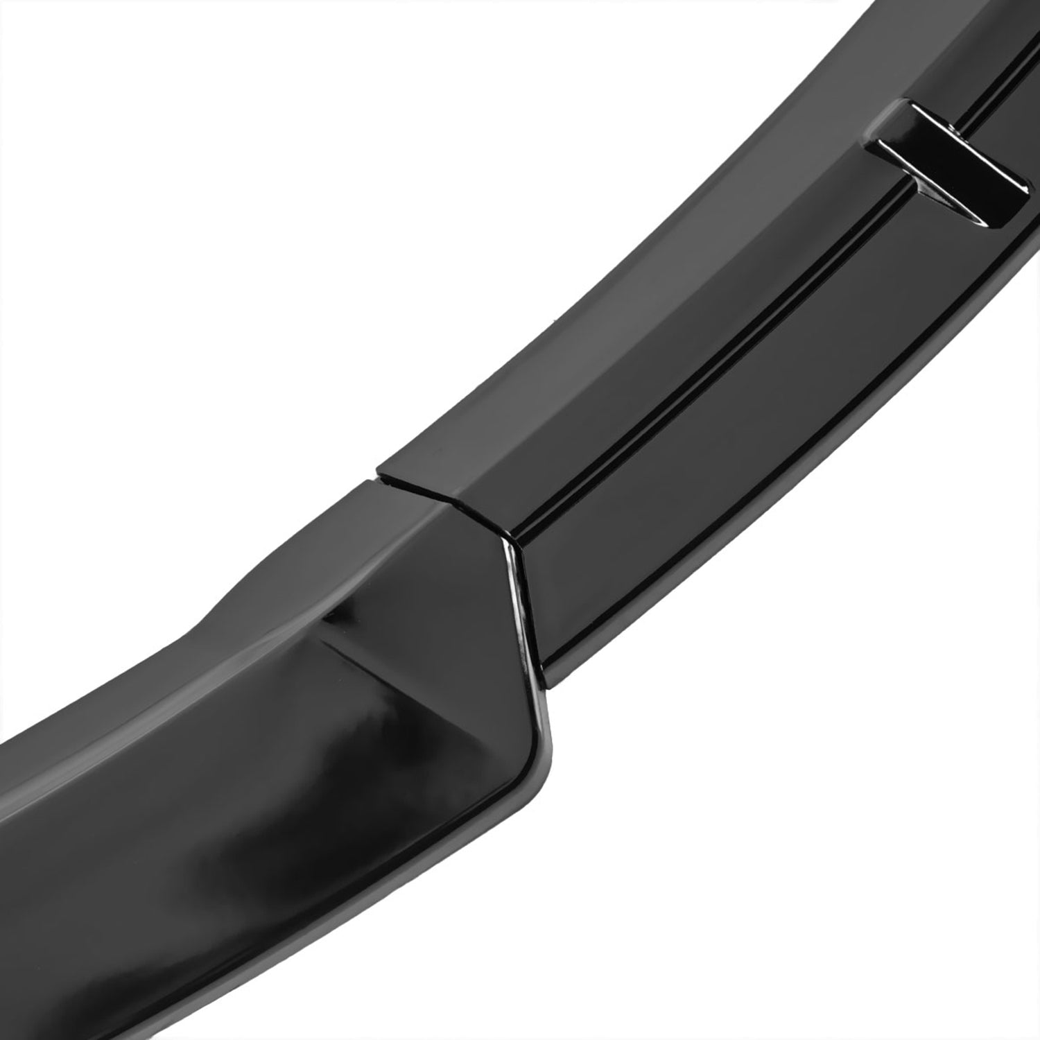 2012-2016 Tesla Model S Glossy Black 3Pcs Front Bumper Lip Splitter Kit