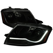 1999-2006 Audi TT LED Bar Projector Headlights Black Housing/Smoke Lens