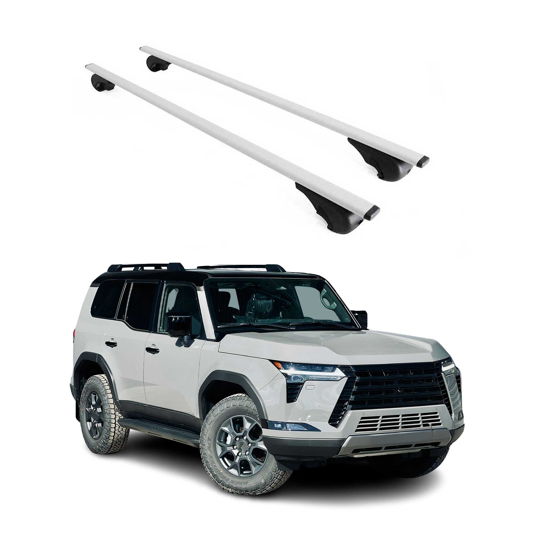 2024 Lexus GX Roof Rack Cross Bars Silver