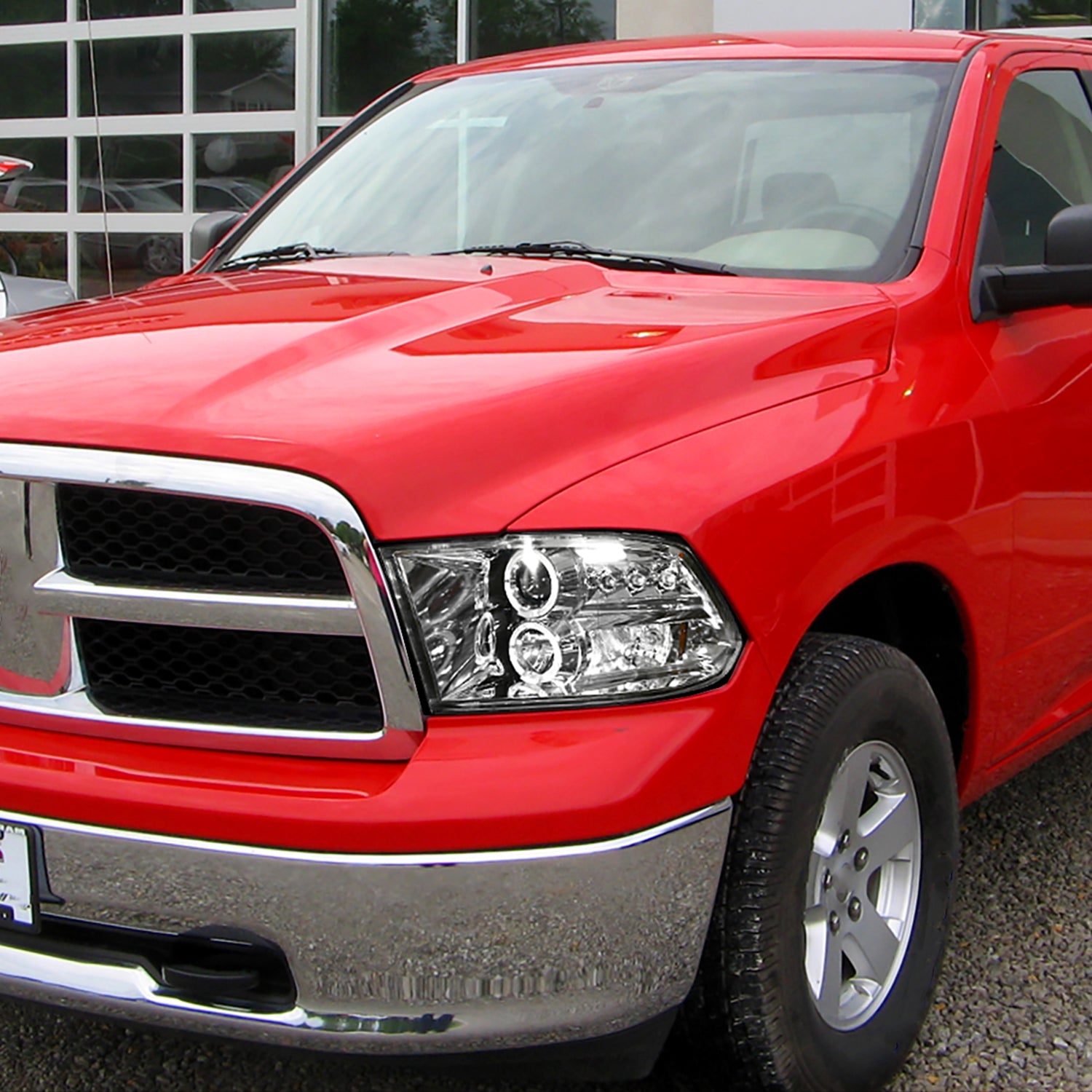 2009-2018 Dodge RAM 1500 / RAM 2500 3500 Dual Halo Headlights Chrome