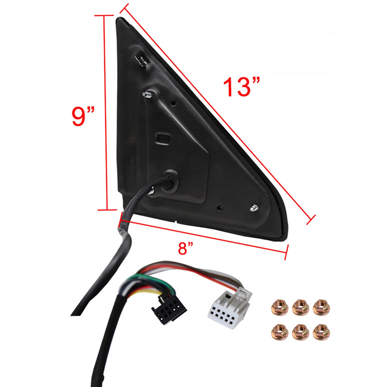 2009-2012 Dodge RAM 1500 Heated Towing Mirrors Clear Lens Turn & Puddle Lights