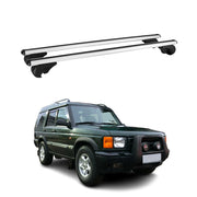 2002-2004 Land Rover Discovery Roof Rack Cross Bars Silver