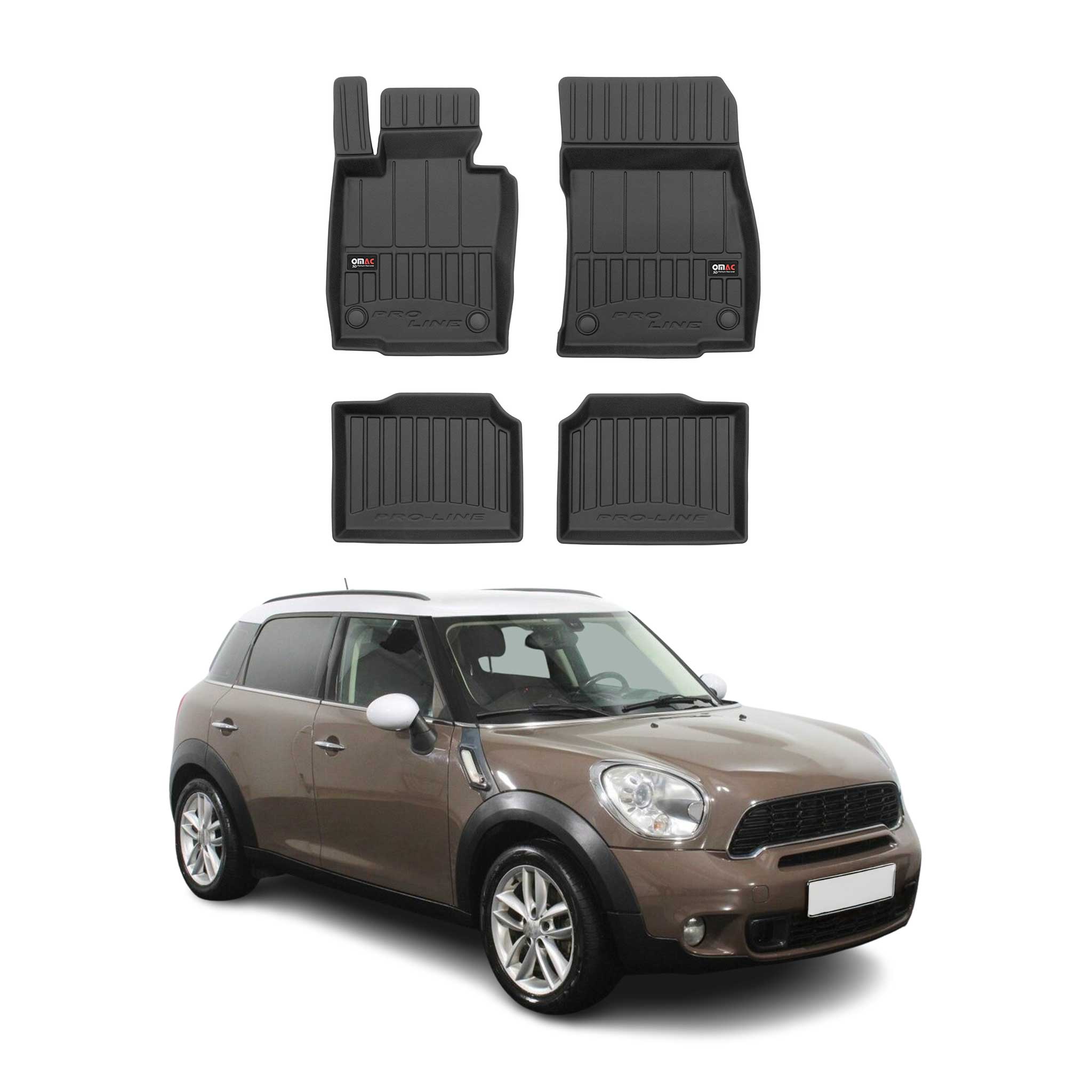 2011-2016 Mini Cooper Countryman R60 Premium Floor Mats Liners Full Set All Weather Heavy Duty