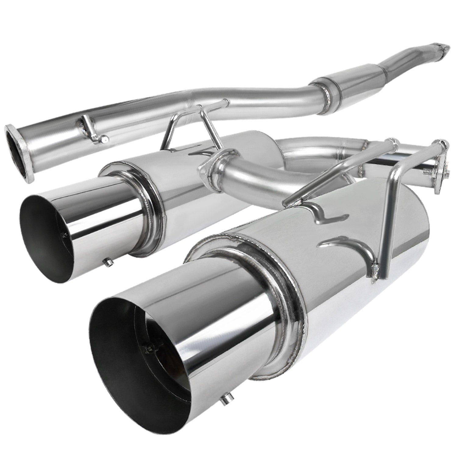 2008-2015 Mitsubishi Lancer EVO X/EVO 10 Steel N1 Dual Catback Exhaust System