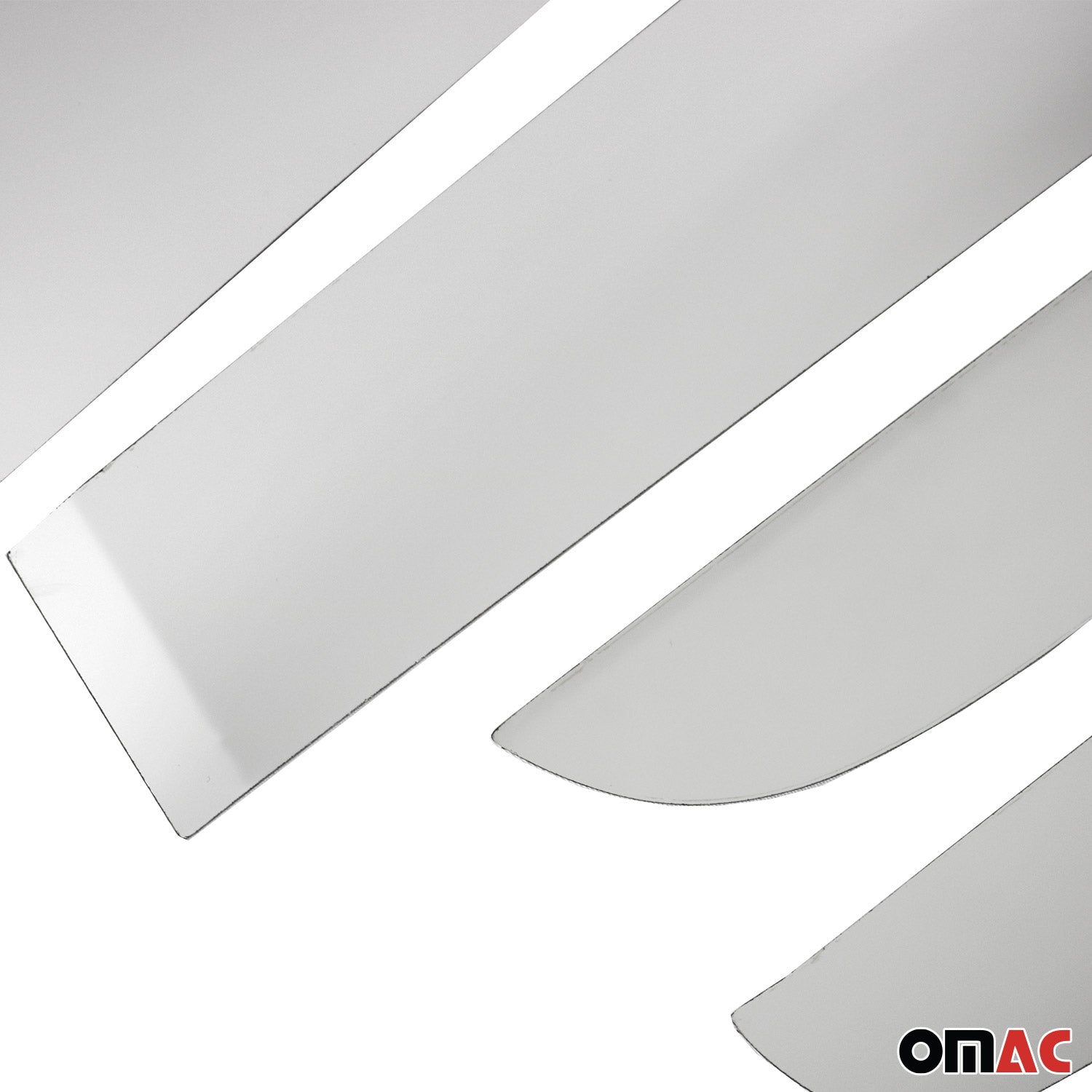 2019-2023 Ford Ranger Window B Pillar Posts Door Trim Cover Stainless Steel Silver 6x