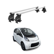 2012-2016 Mitsubishi i-MiEV Roof Rack Cross Bars Silver