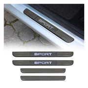 2018-2024 VW Tiguan Door Sill Scuff Plate Illuminated Sport Stainless Steel Dark 4 Pcs