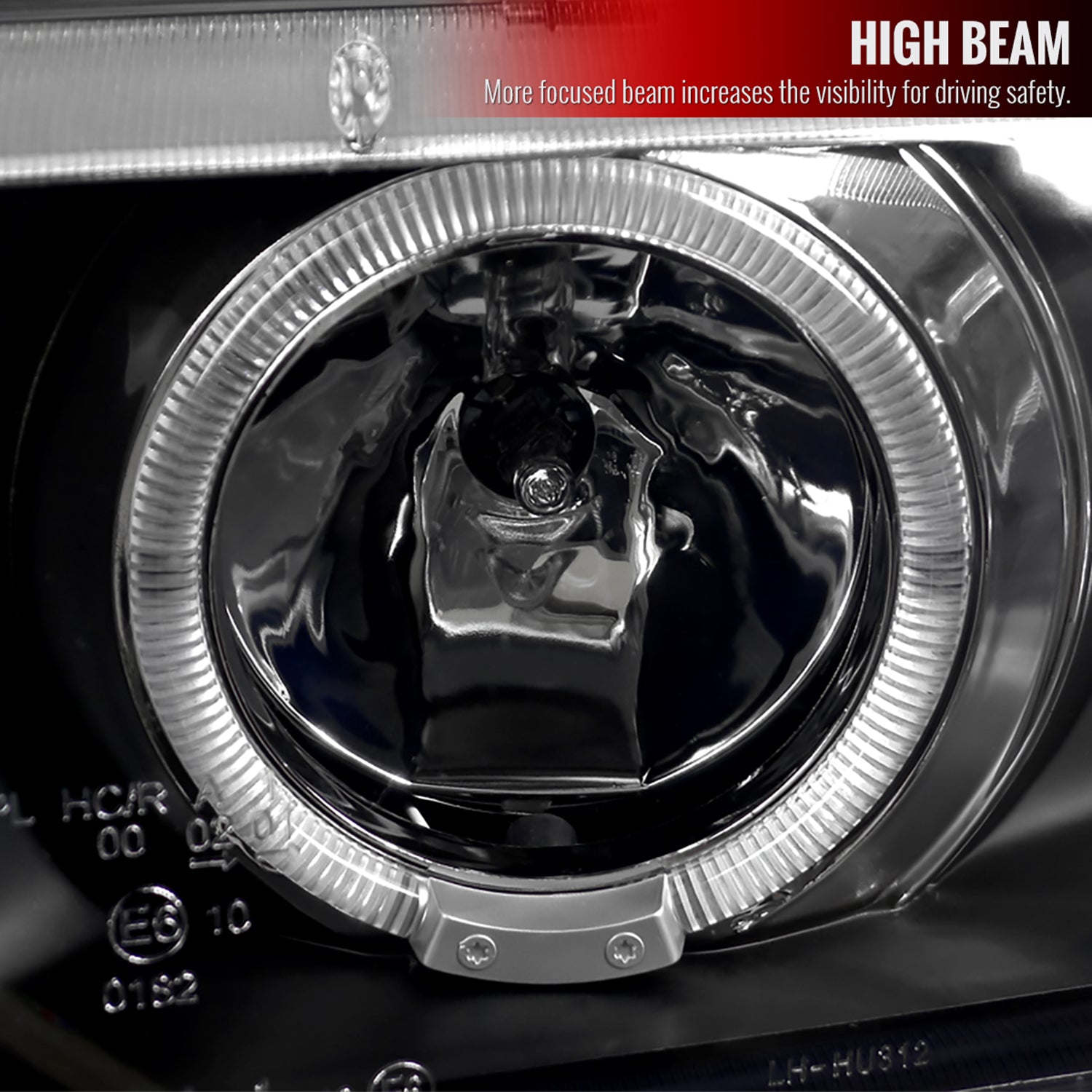 1992-1998 BMW E36 3 Series Coupe/Sedan Dual Halo Projector Headlights Black