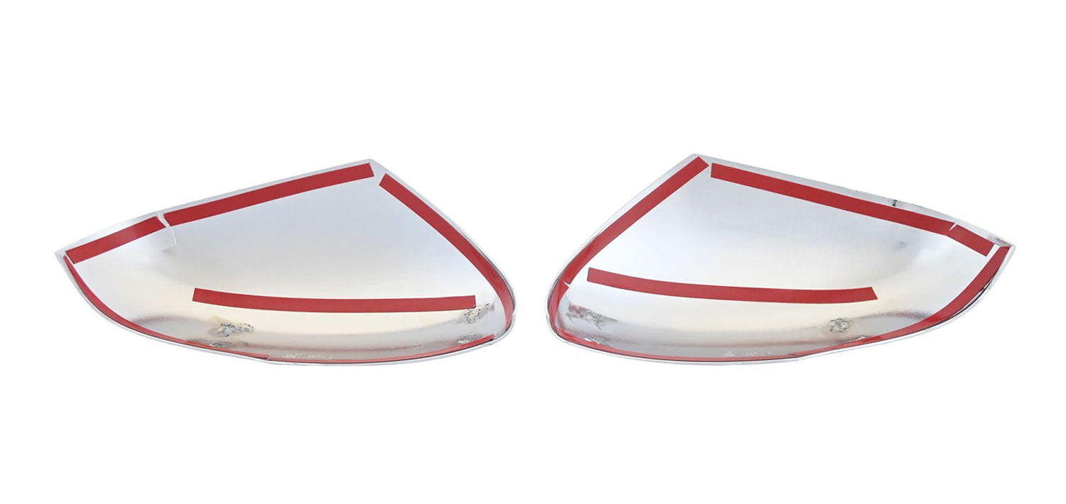 2017-2025 Honda Ridgeline Mirror Cover Caps Chrome 2Pcs ABS Plastic