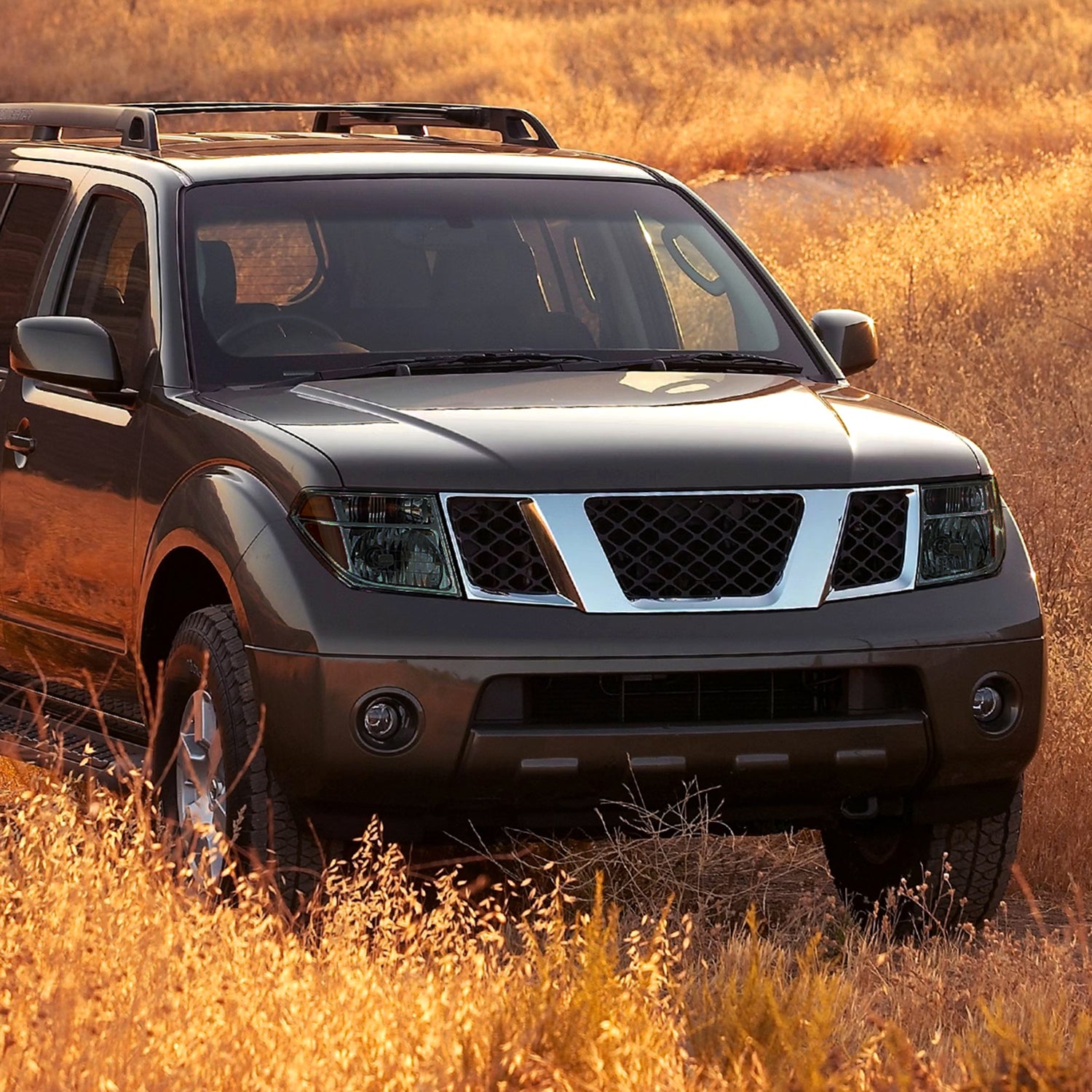 2005-2008 Nissan Frontier/2005-2006 Pathfinder Factory Headlights Chrome/Smoke