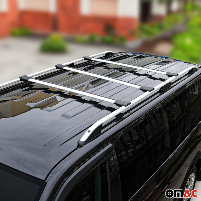 Roof Rack Cross Bars Luggage Carrier for Mercedes Metris 2016-2024 Alu Silver 3x