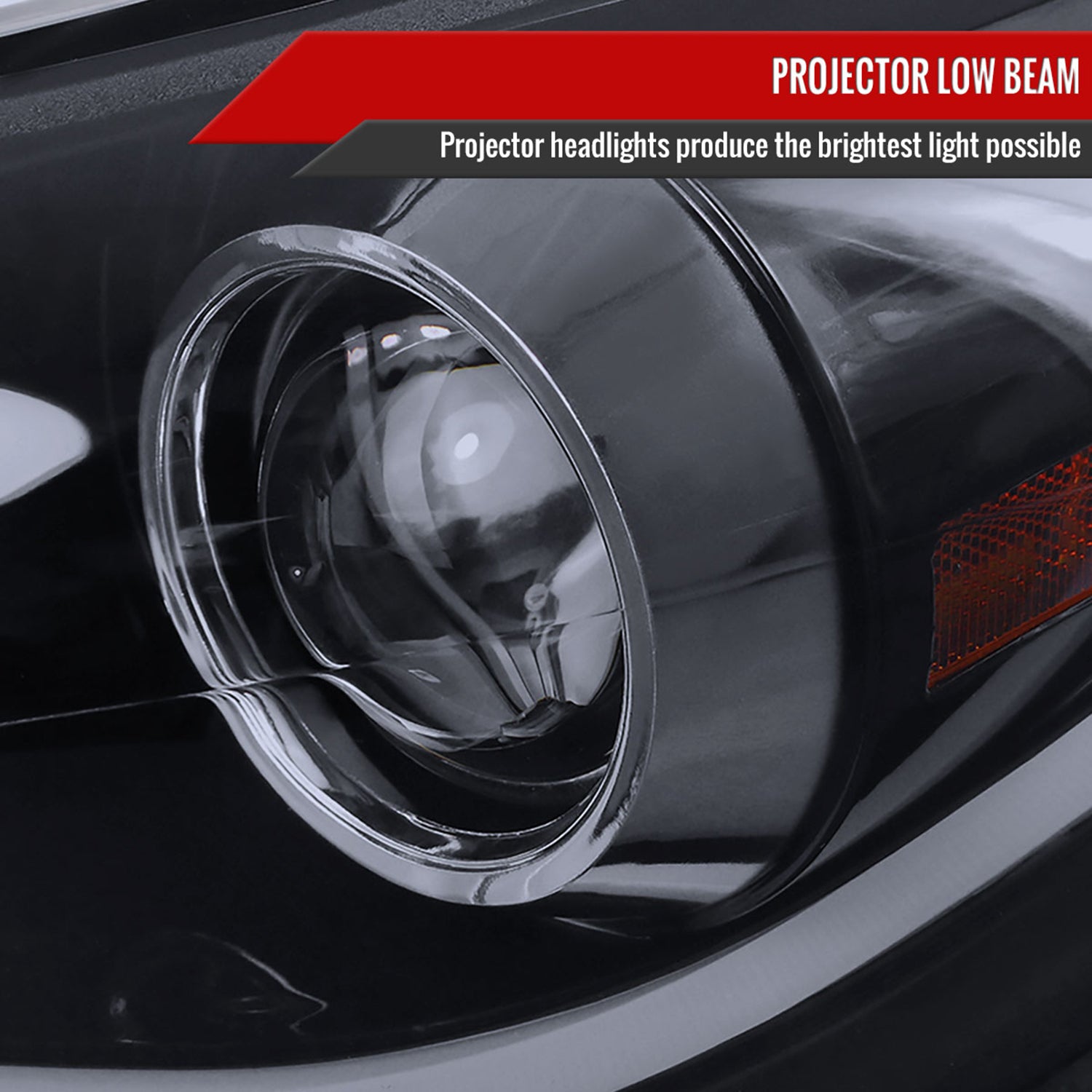 2011-2013 Hyundai Elantra Projector Headlights w/ LED Bar Glossy Black/Smoke