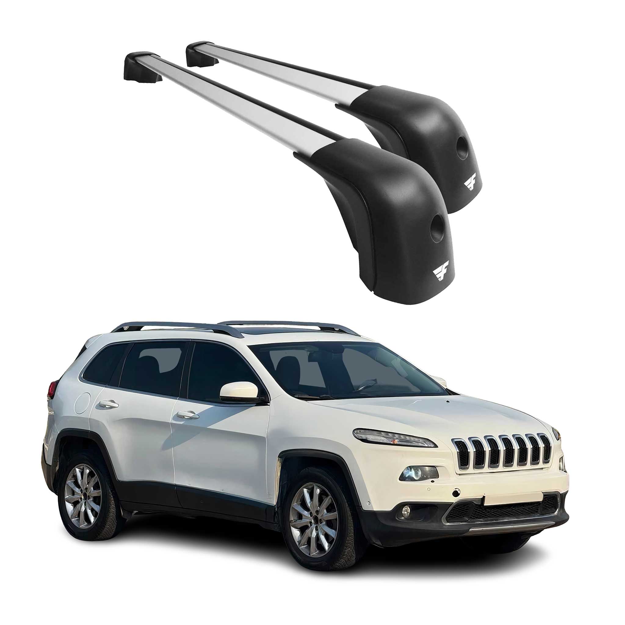 2015-2023 Jeep Renegade Roof Racks Cross Bars Silver