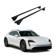 Roof Racks Cross Bars for Porsche Taycan Cross Turismo 2021-2026 Metal Black 2x