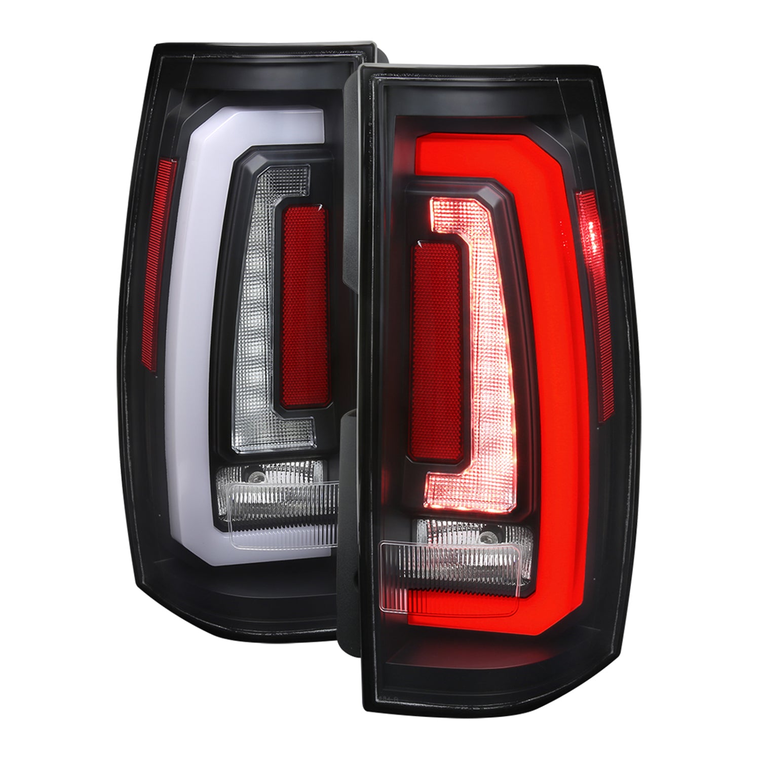 2007-2014 Chevy Tahoe/Suburban/Yukon/Denali LED Signal Tail Lights Matt Black