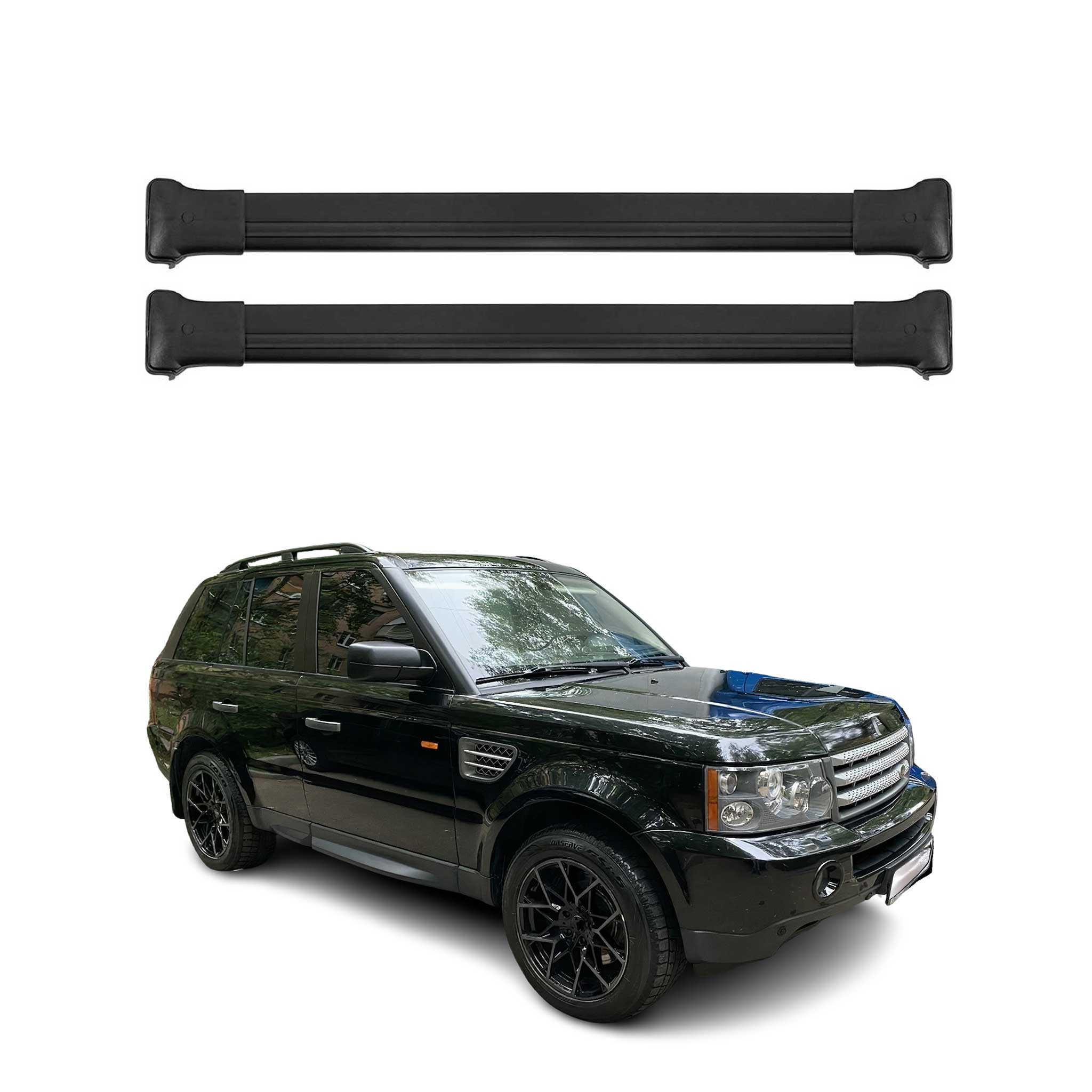 2006-2013 Land Rover Range Rover Sport Roof Rack Cross Bars Black